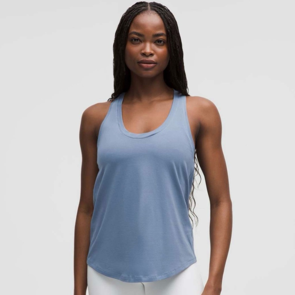 lululemon athletica Blue Racerback Tank Top
